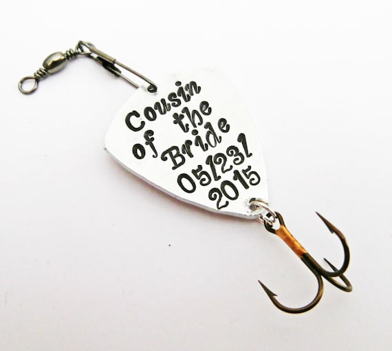 Personalized Fishing Lure, Cousin of the Bride, Father of the