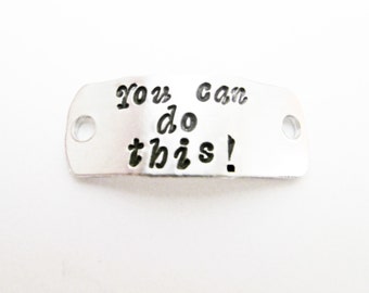 Shoe Tag, Personalized Running Shoe Tag, You can do this, Marathon Motivational Inspirational Shoe Tag, ID shoe tag, custom, shoe clip charm