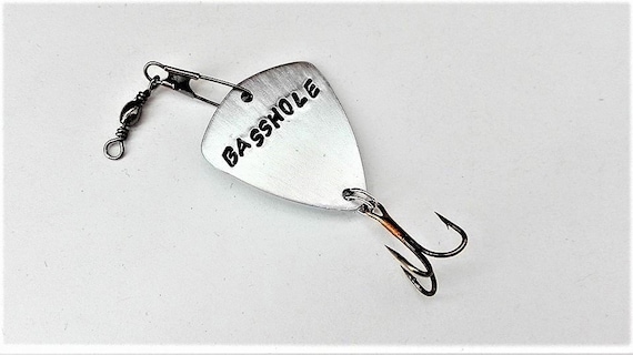 You Are My Favorite Asshole Personalized Fishing Lure, Funny Boyfriend Gift  for Him, Fiancé Fishing Hook, Hand Stamped Accessories, Basshole 