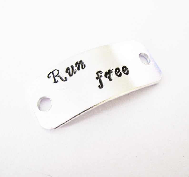 Custom Runners ID Shoe Tag Personalized Name Hand Stamped Etsy