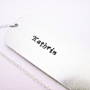 Personalized Bookmark, Unique Gift Idea, Custom Bookmark, Handmade Bookmark, Hand Stamped Bookmark, Metal Bookmark, Name Bookmark, aluminium