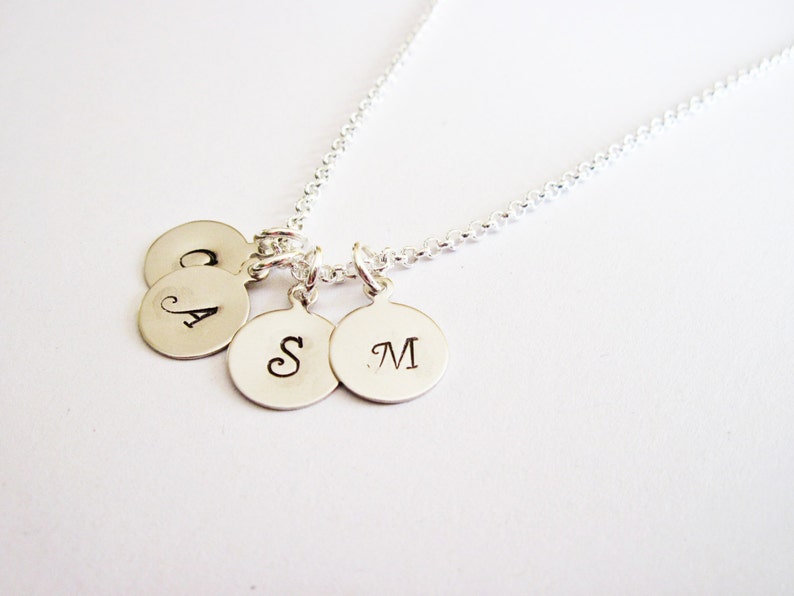 collana in argento 925 personalizzata con le iniziali