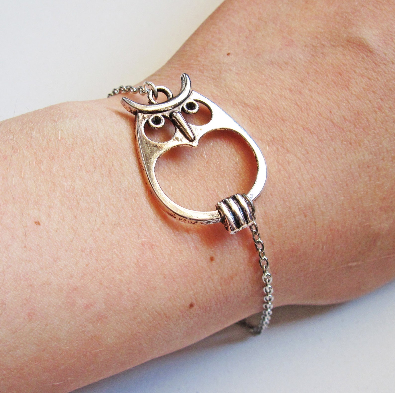 Big Owl Bracelet Bracelet Owl Owl Jewelry Bronze Owl Etsy