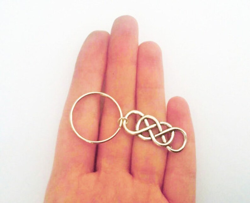 Infinity Keychain Infinity Symbol Key Ring Forever Charm Etsy UK