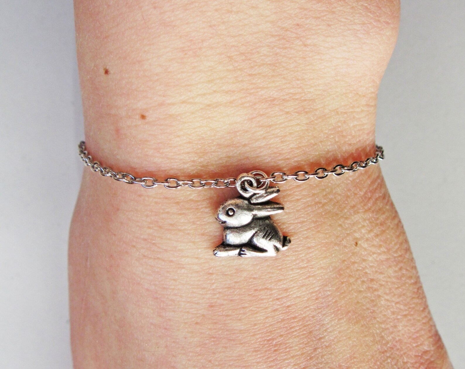 Rabbit Bracelet Bunny Bracelet Silver Rabbit Bracelet Etsy India