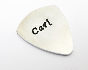 Personalized Guitar Pick, For Him Personalized, Custom Guitar Pick, Metal Guitar Pick, Engraved For Him, Boyfriend Gift, Guy Gift, geek