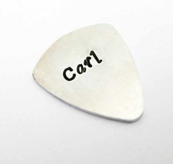 Personalized Guitar Pick, For Him Personalized, Custom Guitar Pick, Metal Guitar Pick, Engraved For Him, Boyfriend Gift, Guy Gift, geek