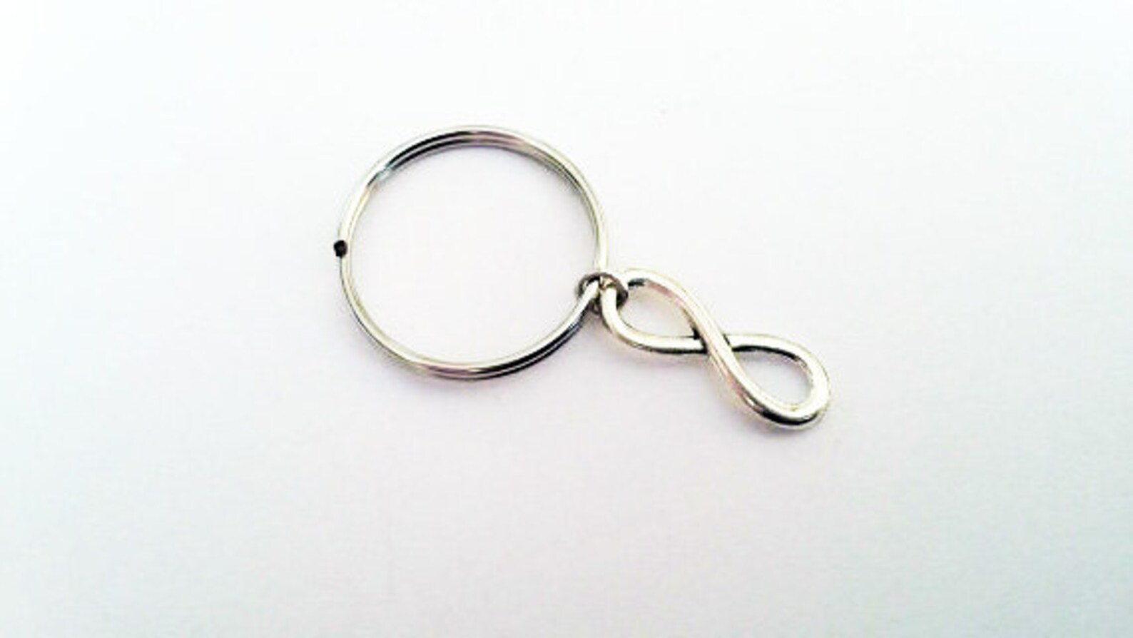 Infinity Keychain Silver Infinity Charm Keychain Infinity Etsy