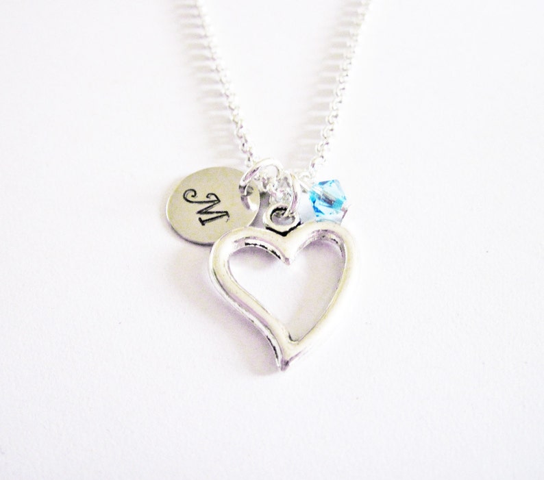 Children's Initial Necklace personalized child necklace Etsy