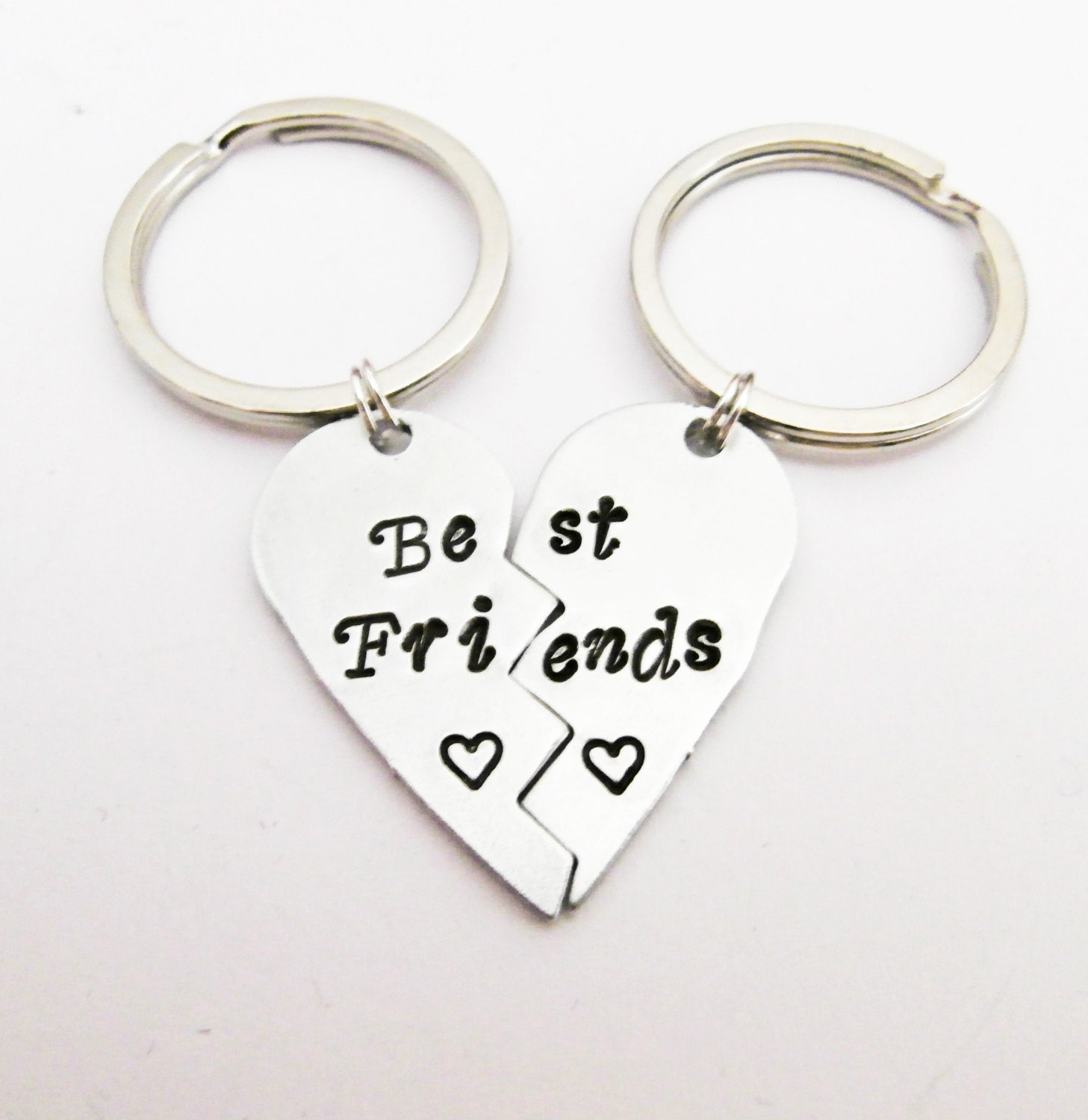 Best Friends Broken Heart Keychain BFF Key Chains Set Best