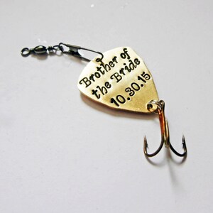 Fishing Lure, For Him, Boyfriend Gift, Personalized Fishing Lure, Hand Stamped Fishing Lure, Boyfriend Gift, Anniversary for Him, Valentines