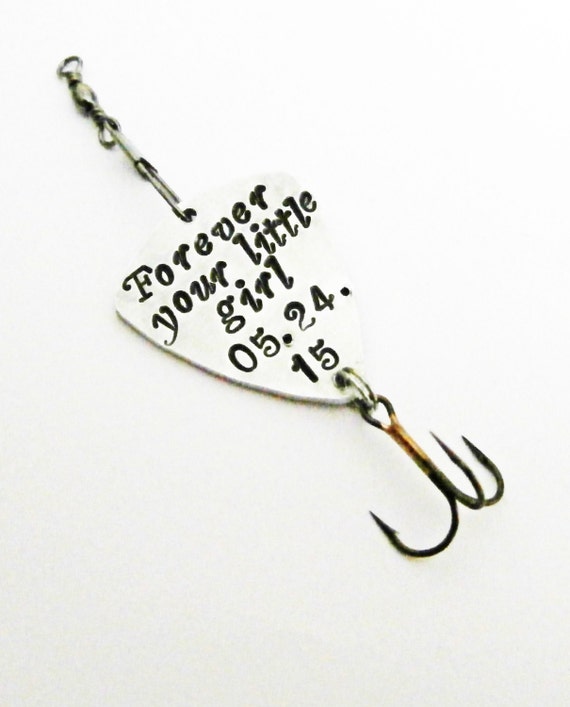 Forever Your Little Girl Fishing Lure, Personalized Wedding Gift, Father Gift, Personalized Dad Gift, Personalized Fishing Lure, Outdoors
