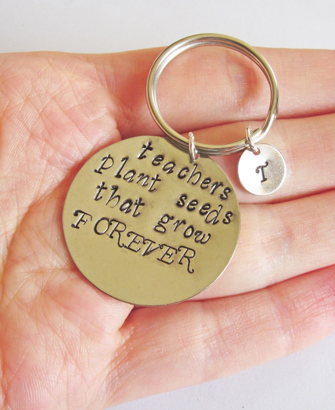Personalized Teacher Keychain Teacher Gift to Teach is to Etsy