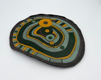 Large ceramic serving platter