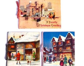 1940's Christmas Greeting Cards Vintage New Unused