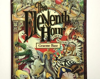 The Eleventh Hour A Curious Mystery by Graeme Base a 1997 Edition Large Hardcover Book
