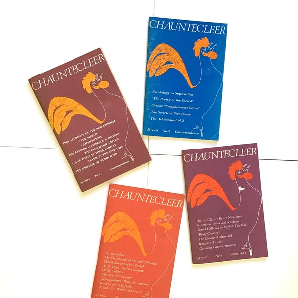 Revista Chauntecleer No 2, No 3, No 4 No 5 Ediciones 1970 y 1971