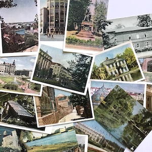Russische Postkarten Retro Midcentury Russland Fotografien Vintage Architektur Postkarten