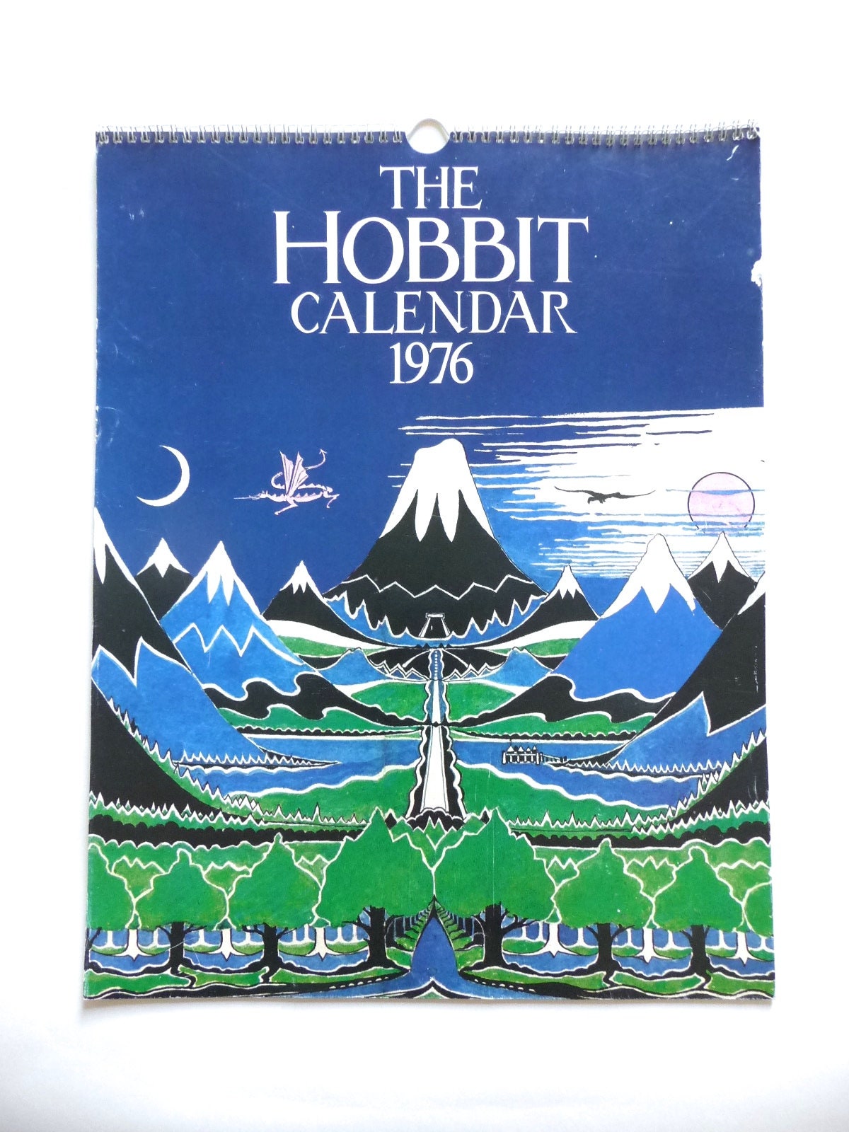 The Hobbit Calendar 1976 J.R.R. Tolkien Vintage Calendar Etsy Australia