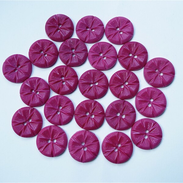 Mid-Century Carmine Buttons