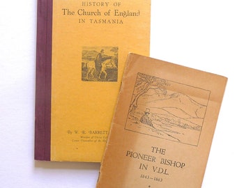 History of The Church of England andThe Pioneer Bishop in Van Dieman's Land Books  Church History 1843-1863