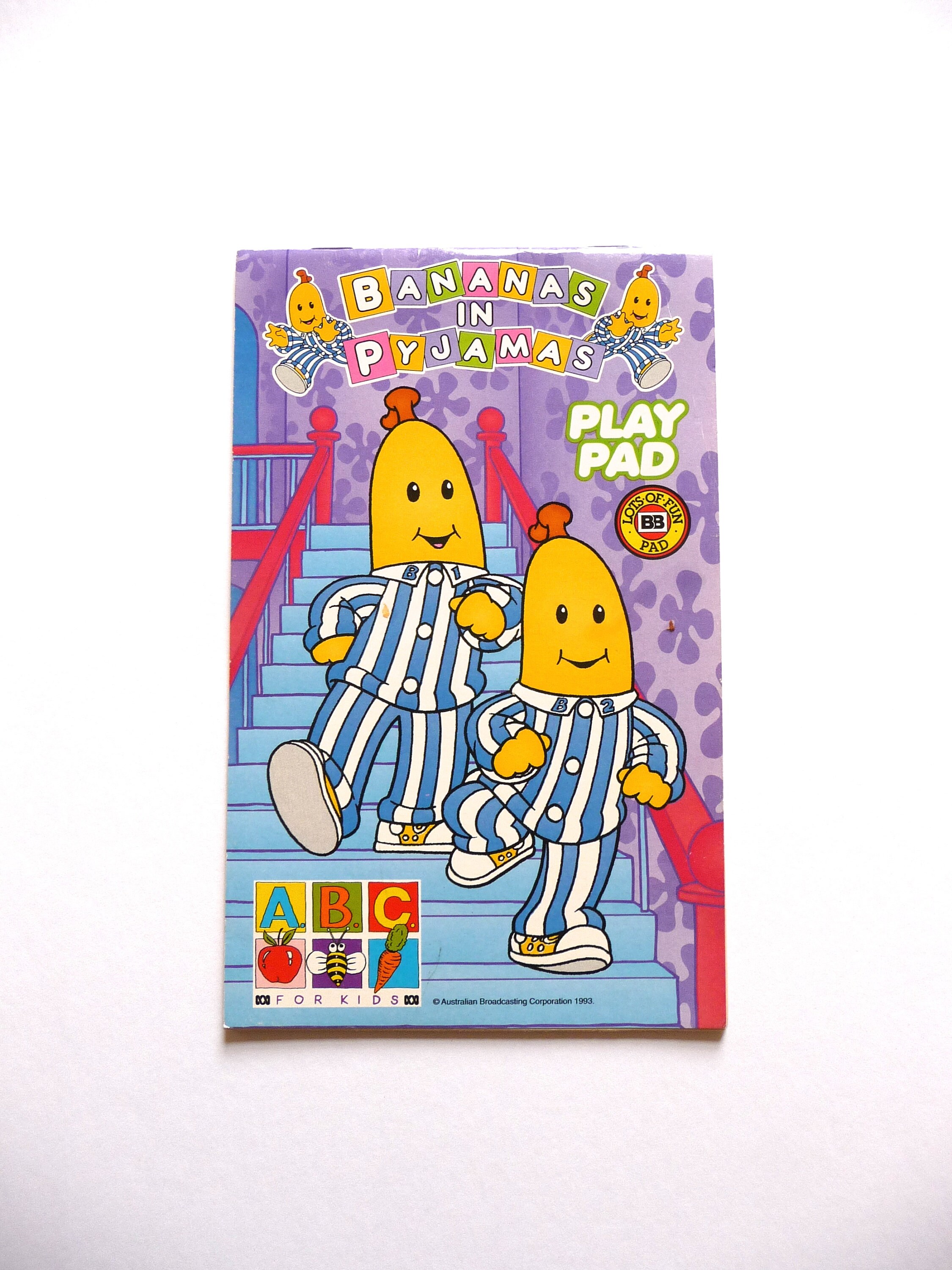 Bananas in Pyjamas Play Pad Book ABC For Kids Etsy
