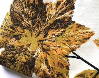 Autumn Leaves Print Cotton Fabric Retro Decor Vintage New Fabric