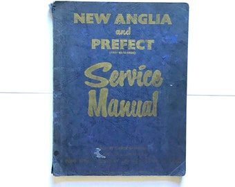 New Anglia and Prefect Service Manual 1959 Vintage Book Car Automobile Manual