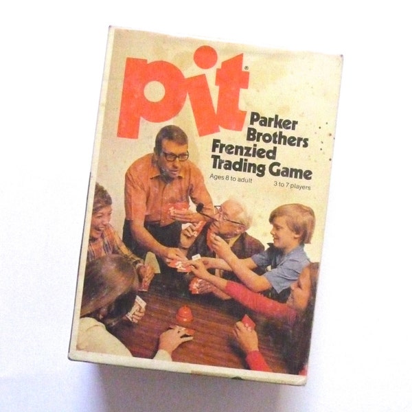 Pit Parker Brothers Trading Game Vintage Card Game