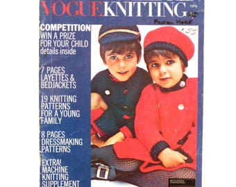Vogue Knitting Book Babies and Children 1960s Vogue Magazine