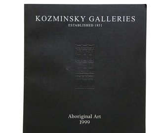 Kozminsky Galleries Aboriginal Art 1999 Catalogue Vintage Book with Opening Invitation and Price List