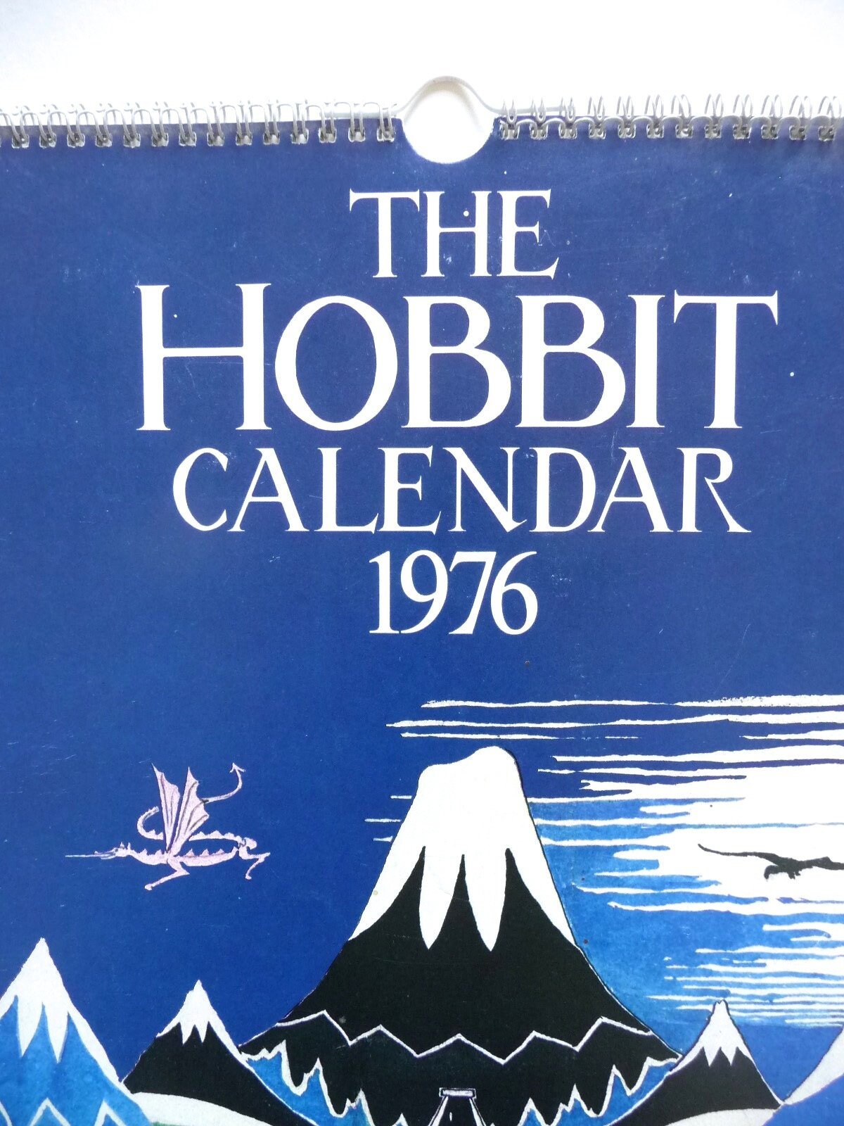 The Hobbit Calendar 1976 J.R.R. Tolkien Vintage Calendar Etsy