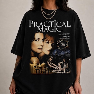 Comfort Colors Practical Magic Shirt, Sally Gillian Owens T-Shirt, 90s Bootleg Witch Movie Graphic Tee, Whimsigoth Spooky Season Apparel