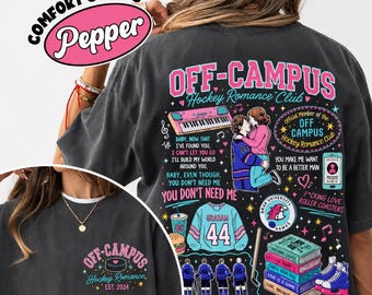 Comfort Colors Off Campus Hockey Shirt, Briar University TShirt, Garrett Graham Dean Di Laurentis John Logan T-Shirt, Hockey Romance Shirt