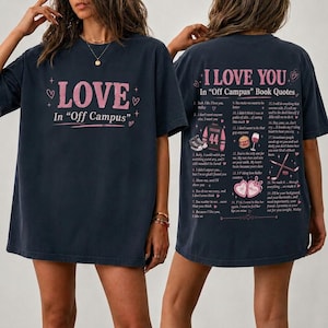 Comfort Colors Hockey Gymnasium Buch Serie Shirt, Ich liebe dich In Off College Tshirt, Hockey Romanze Bucher Shirts, Geschenk für Fans