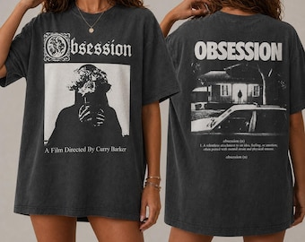 Comfort Colors Vintage OBSESSION Movie T-Shirt, Frowning Nikki Graphic Tee, Gothic Horror Tee, Halloween Gift