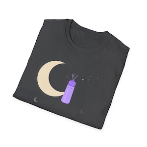 Moon and Lavender Bottle Witch T-Shirt | Moonlight Apothecary Tee