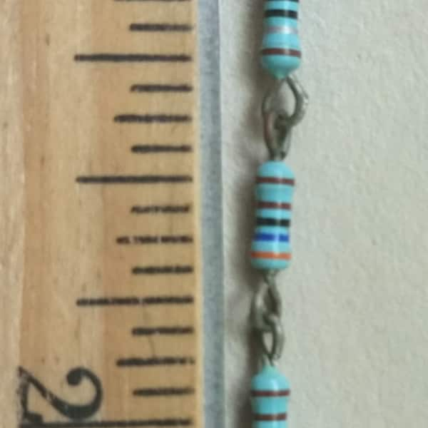 1/4" Sky Blue Banded Resistor Links (x5)