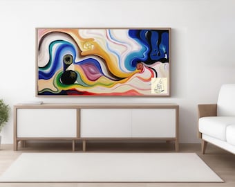 Quadro di arte stratta pittura ad olio
