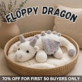 Crochet Floppy Dragon Plushy PDF | ORIGINAL Pattern | Amigurumi Dragon | Realistic Crochet Dragon | Instant Digital Download