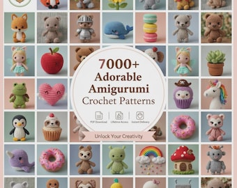 7000+ Amigurumi Crochet Patterns Bundle: Plushies, Animals, Characters (PDF Download) | Shayan Templates