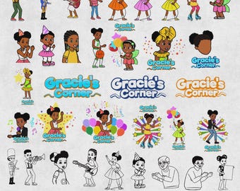 280+ Gracie's Corner SVG Bundles, Gracie's Corner Birthday Png, Birthday Girl, 1st Birthday Png, Birthday Gift Gracie's Corner Sublimation