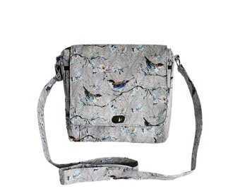 Large messenger Bird print cotton