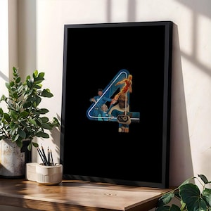 Fantastic Four Poster - Marvel Wall Art, First Family Print, Superhero Team Decor, Comic Artwork