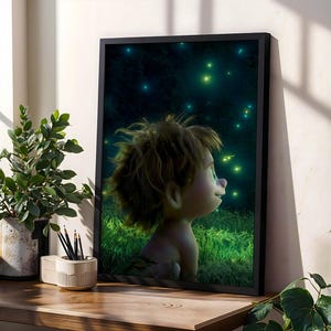 Spot Poster - The Good Dinosaurier Wandkunst, Disney Pixar Adventure Print, Charakter Dekor, Zeichentrickfilm Kunstwerk