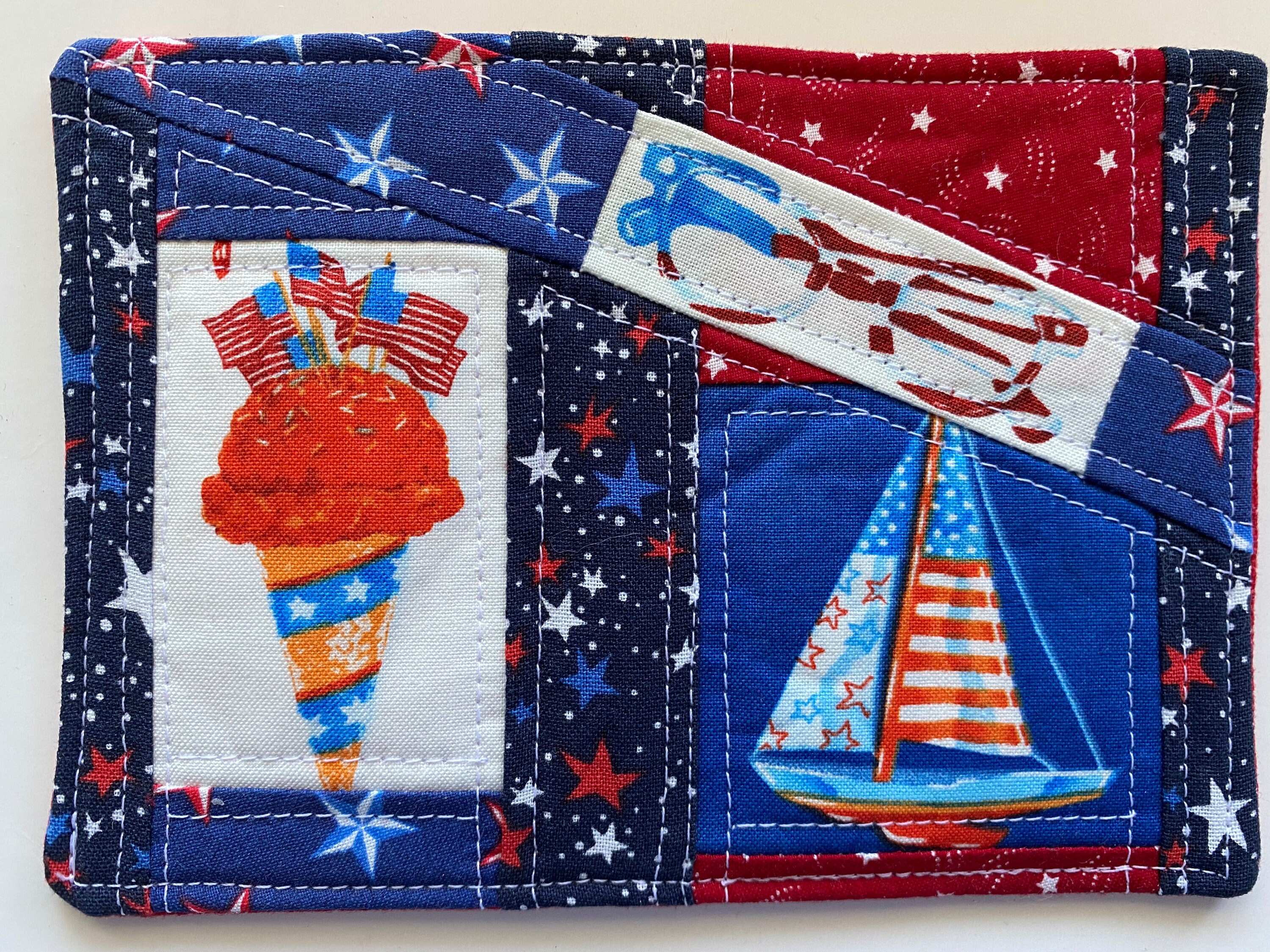 Patriotic 4th of July Fourth Summer USA Mug Rug Rugs Coaster Etsy