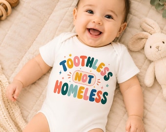 Funny Baby Onesie, Toothless Baby Shirt, Pop Culture Bodysuit, Baby Shower Gift, Retro Infant Clothes, RHOBH Baby Gift, New Mom Present