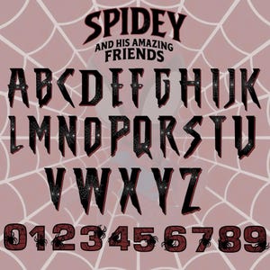 Spidey Clipart Bundle, Spidey and his Amazing Friends png, Superhero alphabet, Birthday Party Gifts, Marvel spidey Posters, Digital Papers image 3