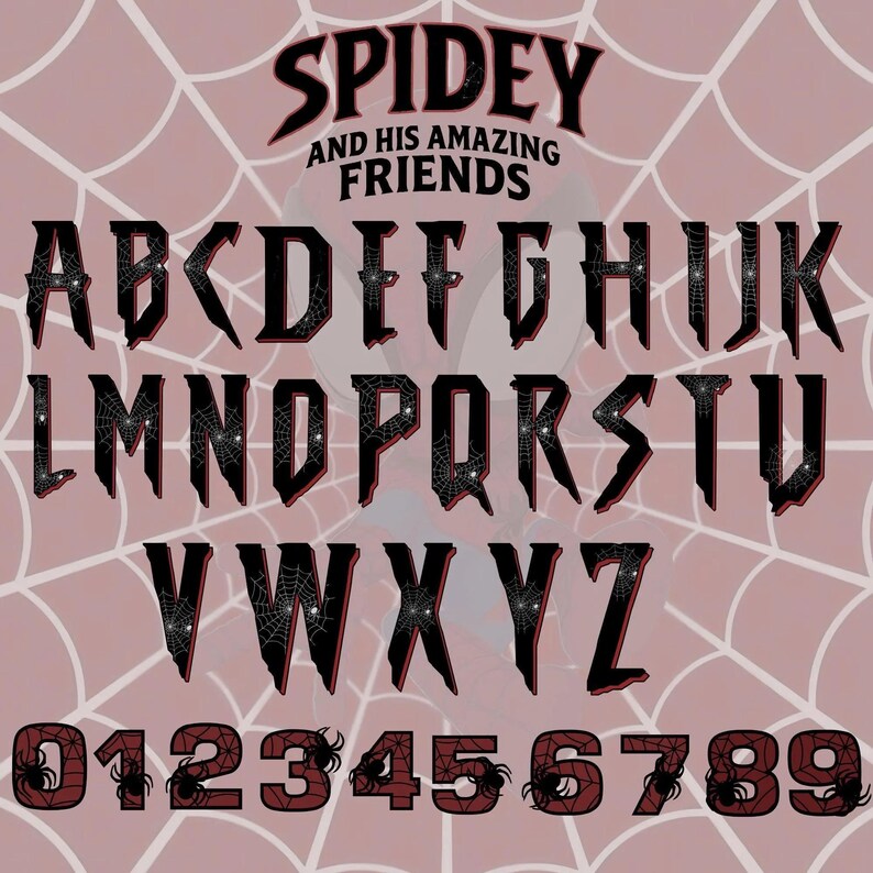 Spidey Clipart Bundle, Spidey and his Amazing Friends png, Superhero alphabet, Birthday Party Gifts, Marvel spidey Posters, Digital Papers image 3