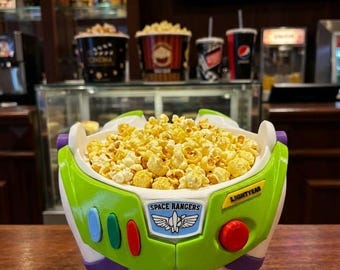 Buzz Lightyear Popcorn Bucket Toy Story Disney Inspired Collectible Movie Theater Snack Bowl